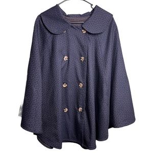Melissa McCarthy Cape Plus Size Buttons Jacket